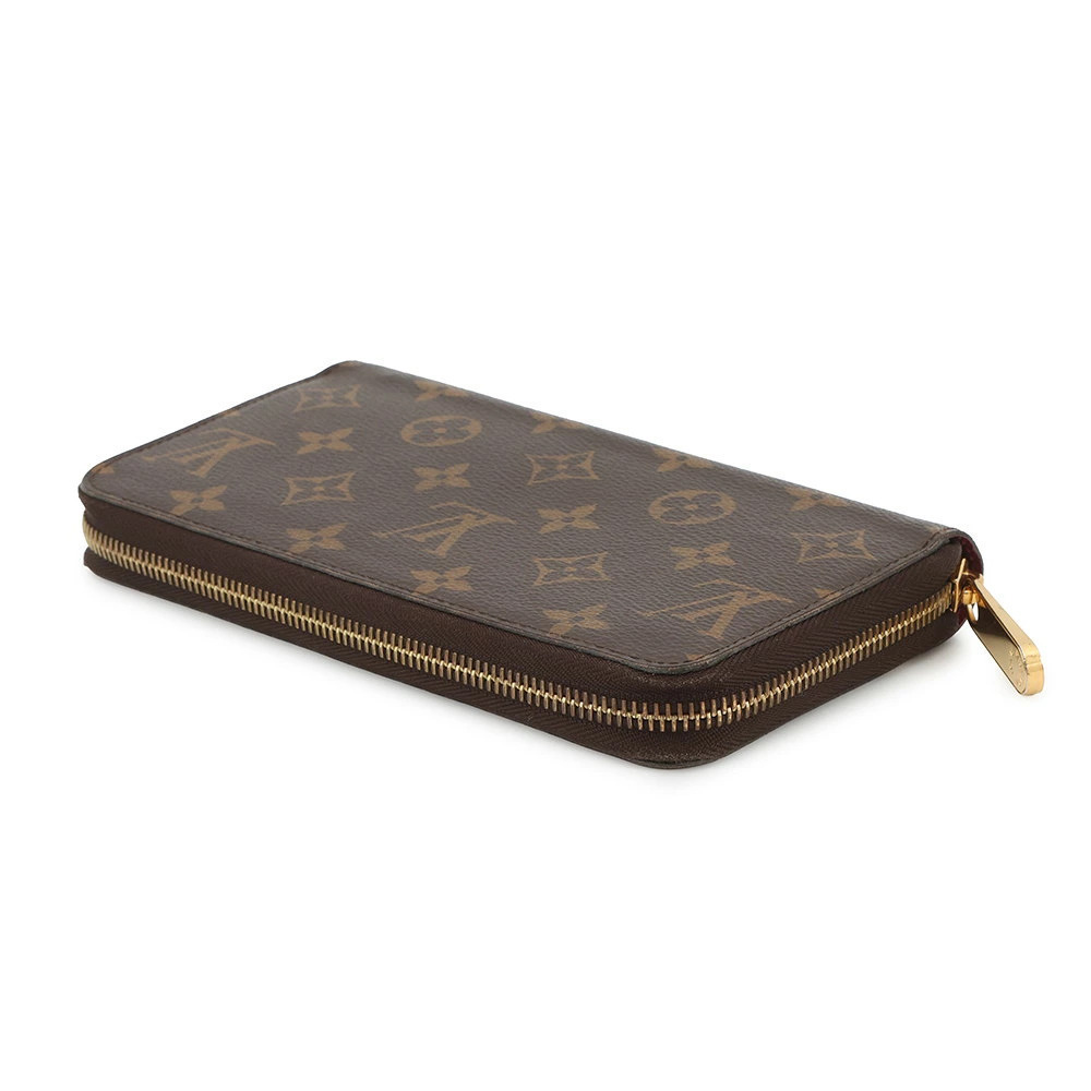 Louis Vuitton Zippy Round Wallet Monogram Zipper Brown